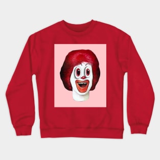 LSD Terrifier Ronald Mcdonald | Bad Hero Psychedelic Mirror Popart | Surreal Cannibal Art & Design By Tyler Tilley Crewneck Sweatshirt